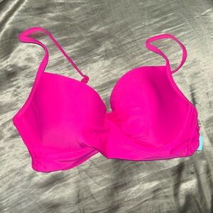 Hot pink bikini top